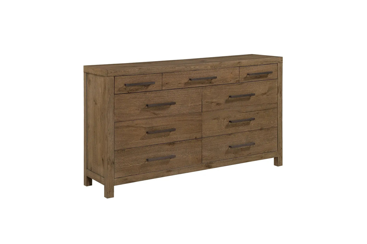 OAKLYN024:Oaklyn Upholstered Panel Bed &, Side