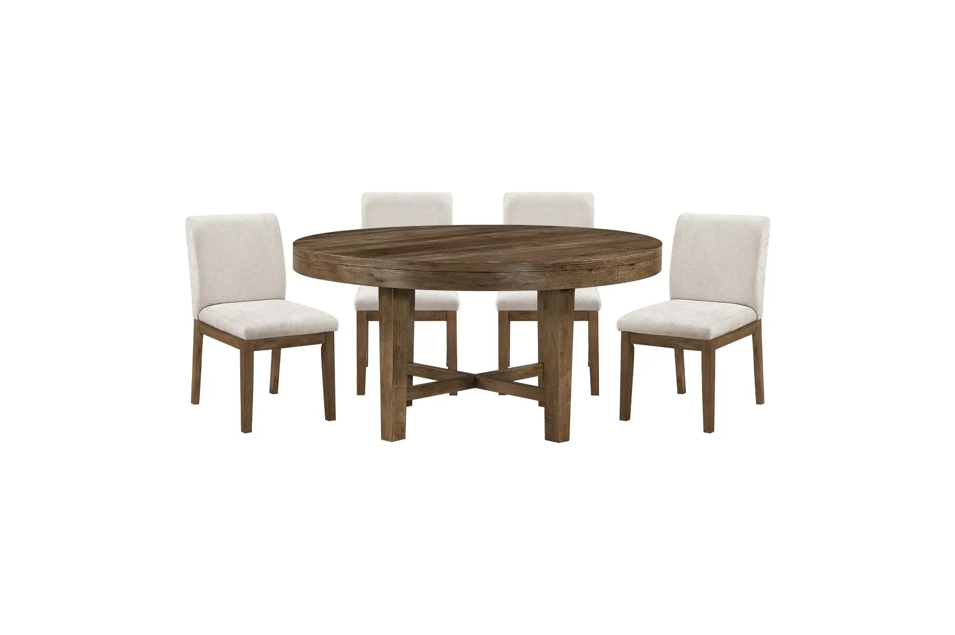 OAKLYND03:Oaklyn Round Dining Table & 4 ,