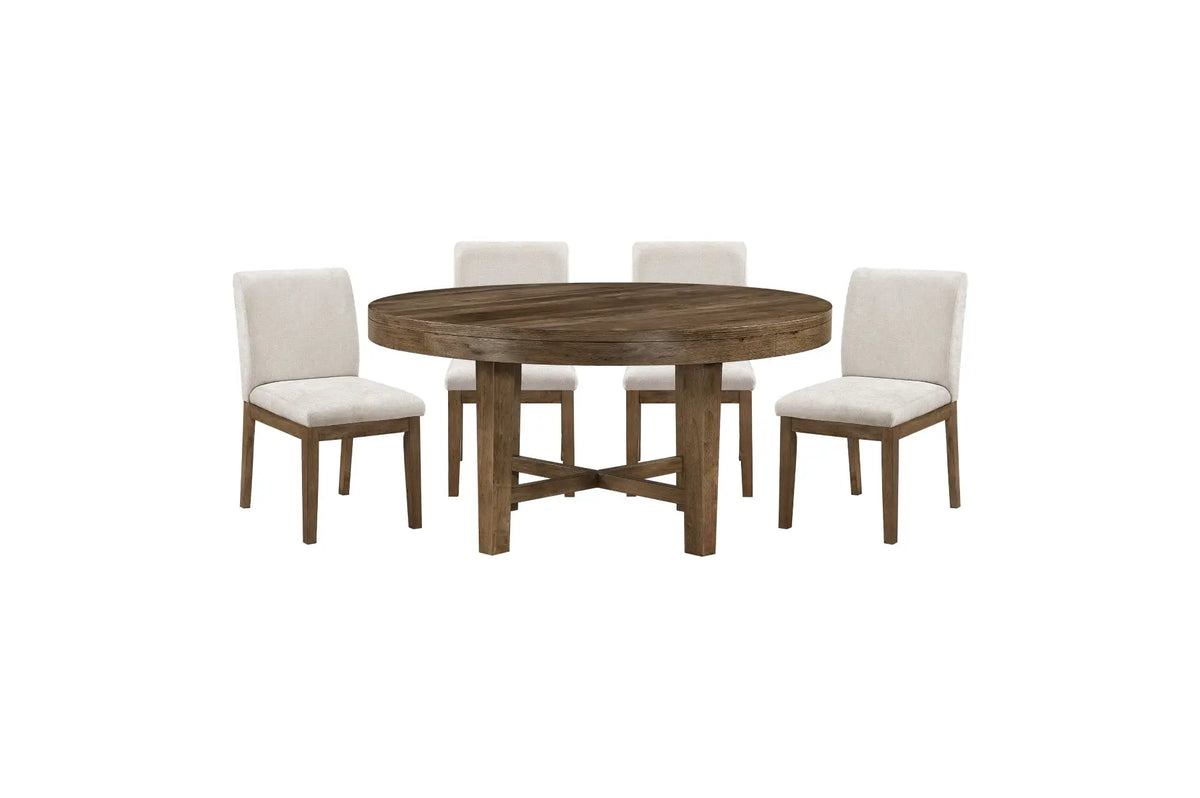 OAKLYND03:Oaklyn Round Dining Table & 4 ,