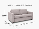 702847692:Oliver Full Sleeper Loveseat,