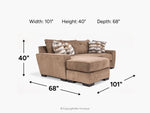 123183546:Oracle Reversible Sofa Chaise,