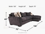 ORACLE221:Oracle Sofa Chaise,