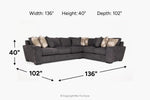 ORACLE203:Oracle Tux Sofa Sectional,