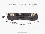 ORACLE204:Oracle Tux Sofa Sectional,