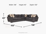 ORACLE223:Oracle Tux Sofa Sectional,