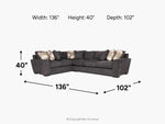 ORACLE224:Oracle Tux Sofa Sectional,