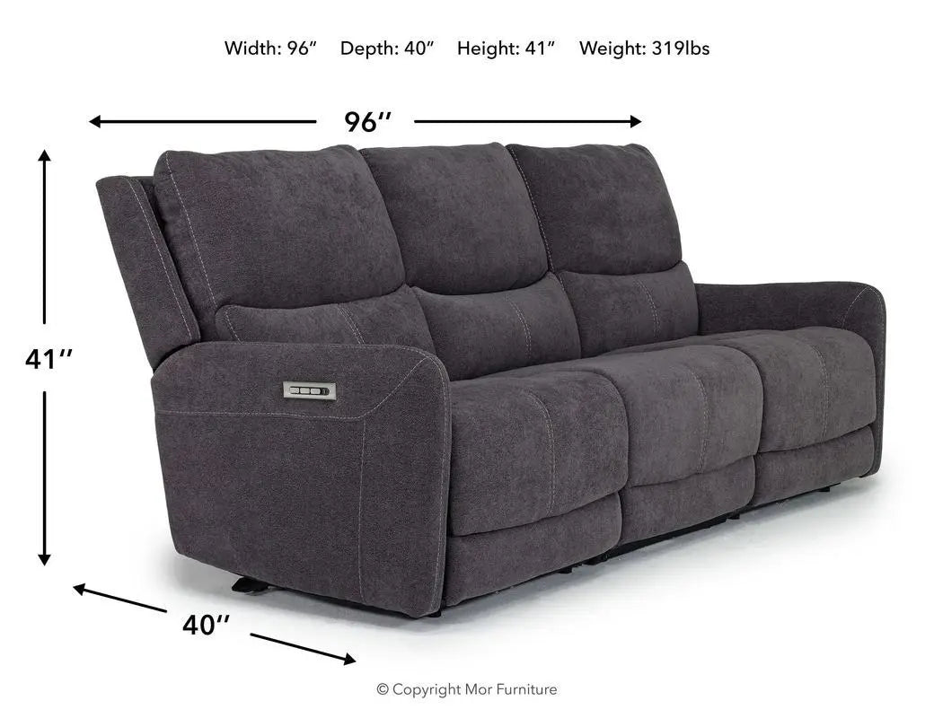 PALENCI50:Palencia 3 Power Sofa, Angle