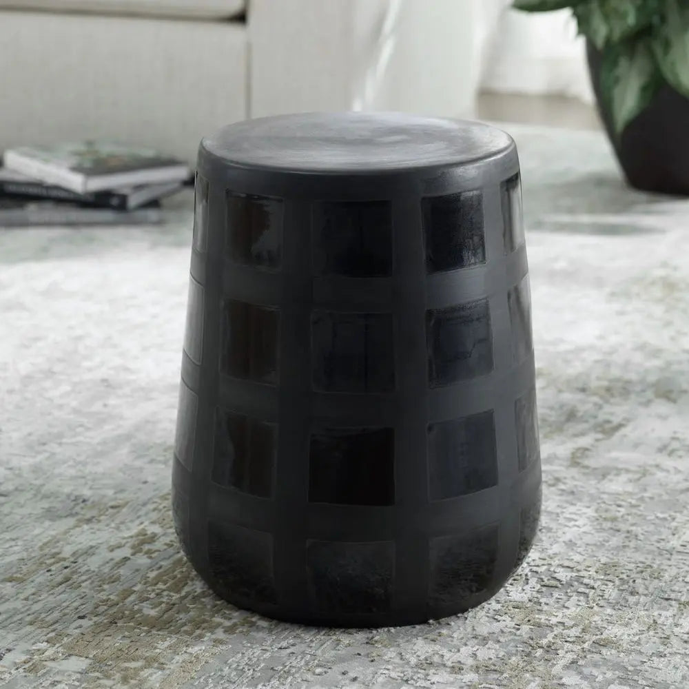 747190013:Patchwork Outdoor Stool, Styled
