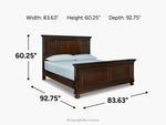 PORTER004:Porter Panel Bed,