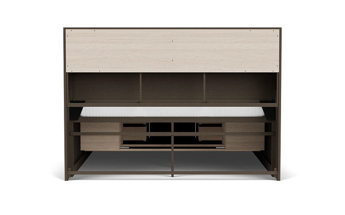 REMIEK4PC:Remi Bookcase Bed & Dresser & ,