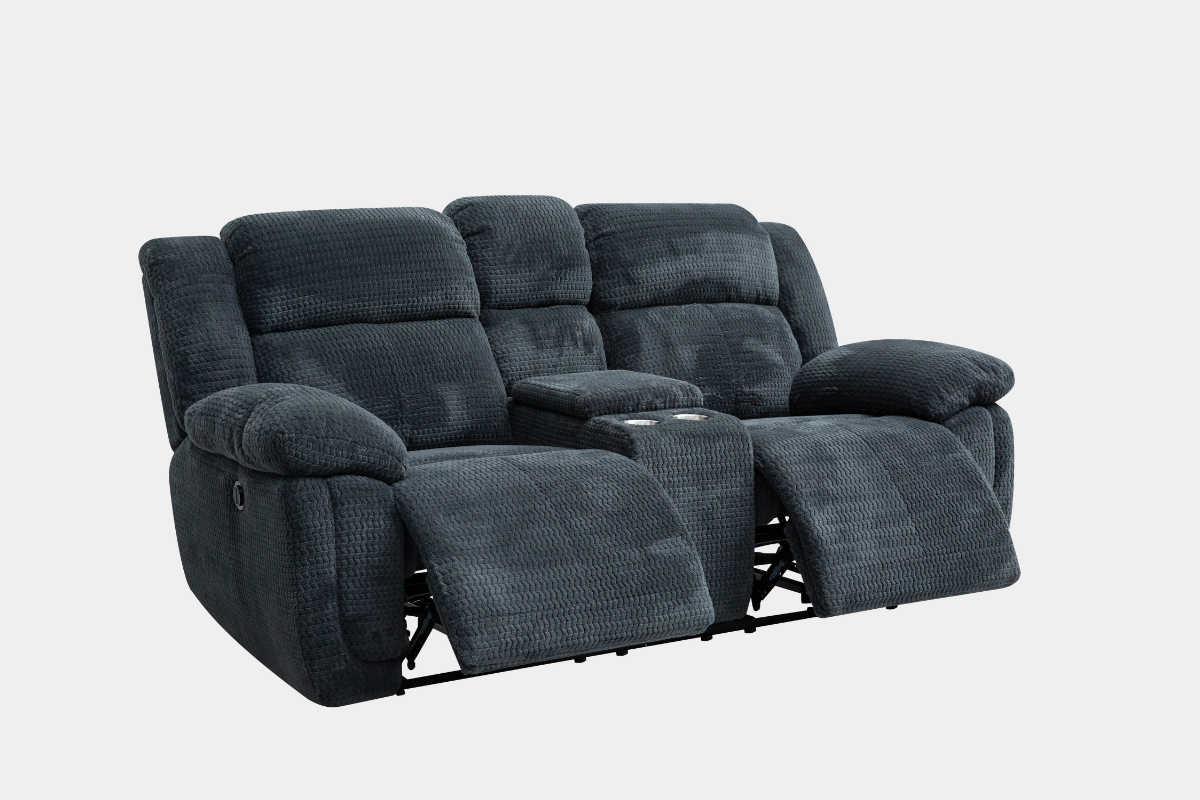 211620638:Raven Power Console Loveseat, Angled