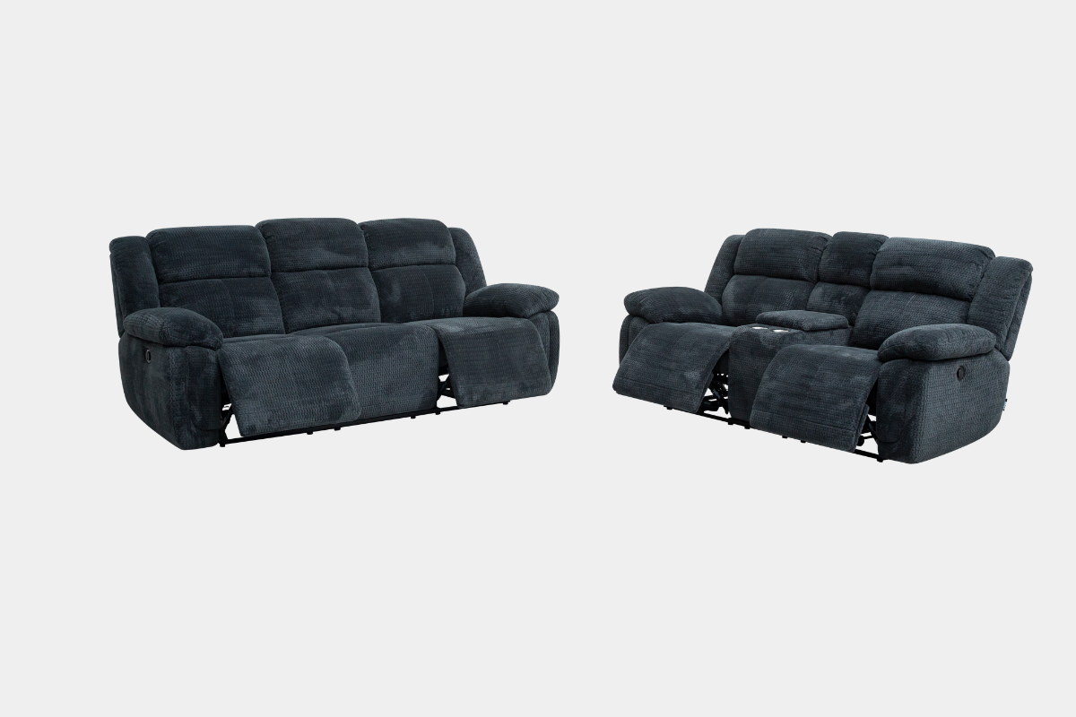 JAYNEII00:Raven Power Sofa & Console Loveseat, Angled