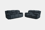 JAYNEII01:Raven Reclining Sofa & Console Loveseat, Angled
