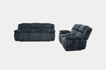 JAYNEII01:Raven Reclining Sofa & Console Loveseat, FrontSide