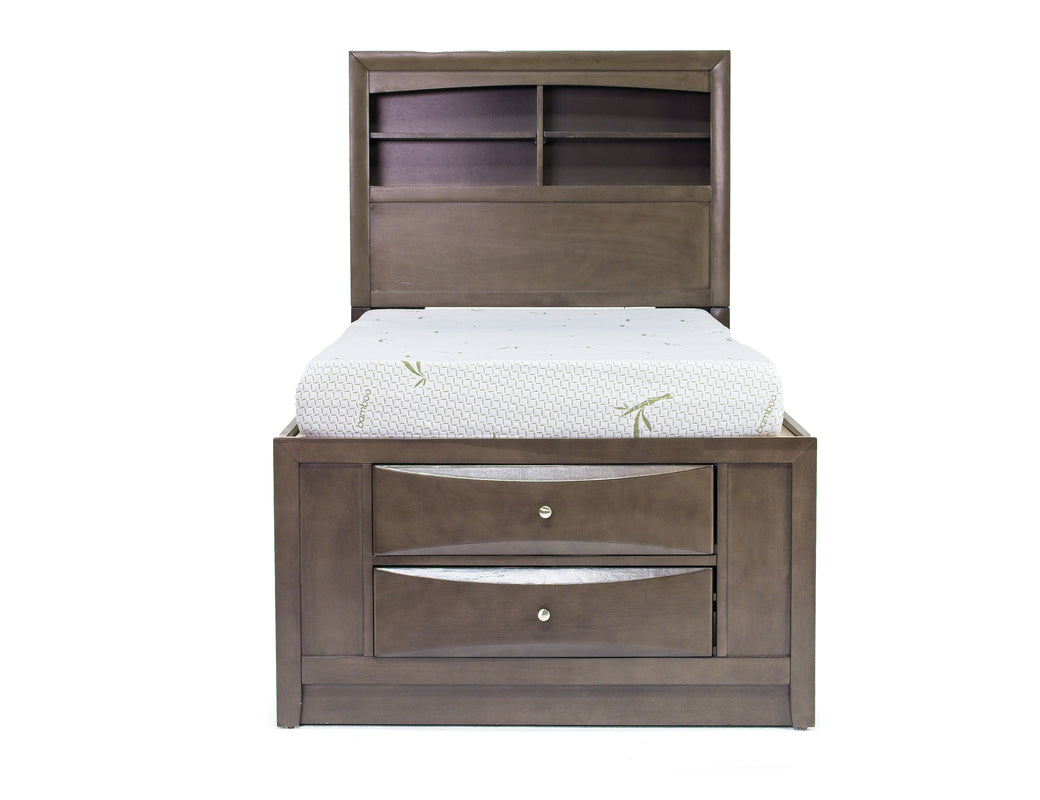 REMITW4PC:Remi Bookcase Bed & Dresser & , Front