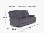 RETREAT04:Retreat Power Console Loveseat,