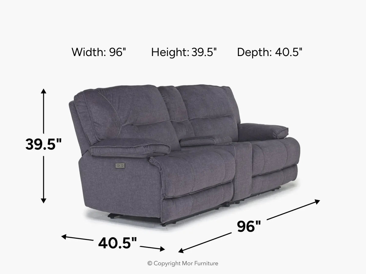 RETREAT04:Retreat Power Console Loveseat,