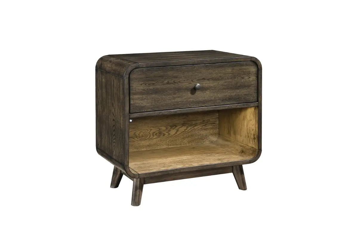 REXB00006:Rex Panel Bed & Dresser & Mirr, AngledAngle