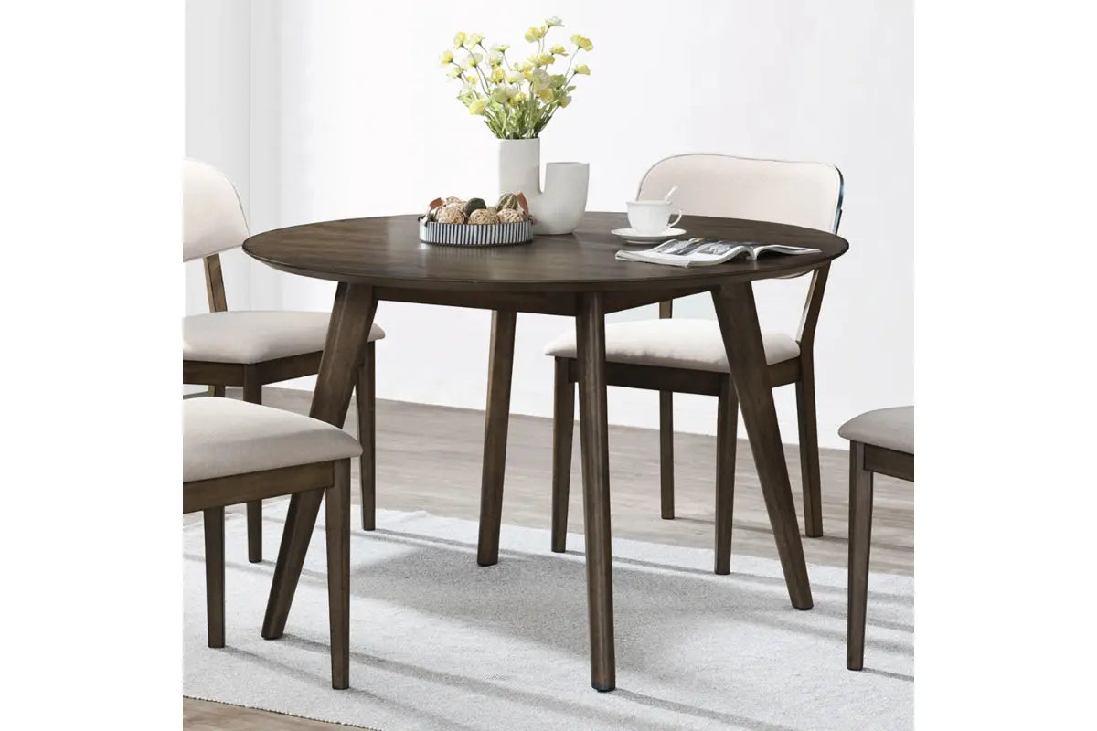 007291634:Rex Round Dining Table, Styled
