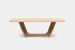 RIDGEMO03: Ridgemont Dining Table in Natural Front View
