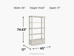 409142093:Robbinsdale Bookcase,