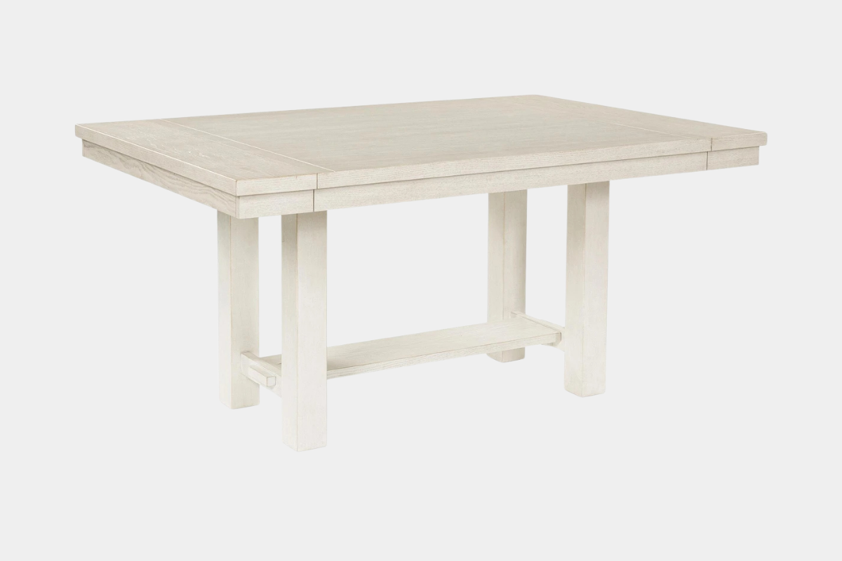 ROBBINS06:Robbinsdale Dining Table & 4 Chairs & Bench, Angled