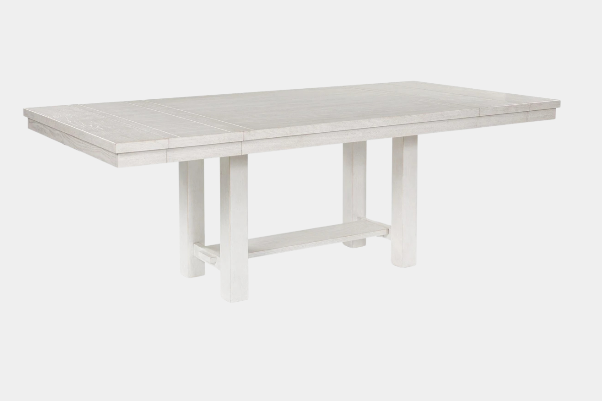 ROBBINS06:Robbinsdale Dining Table & 4 Chairs & Bench, Angled