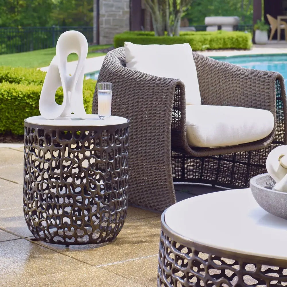 220303317:Sabena Outdoor End Table, Styled