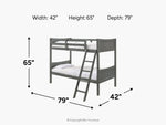 SAMIGRY01:Sami Bunk Bed,
