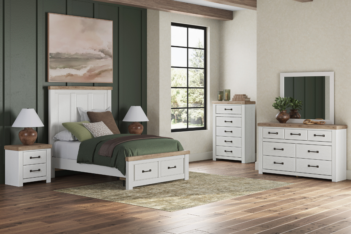 SAVONPO01:Savonport Storage Bed, Styled