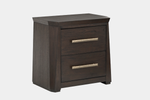 SHELBB009:Shelby Upholstered Bed & Dresser & Mirror & Nightstand, Angled