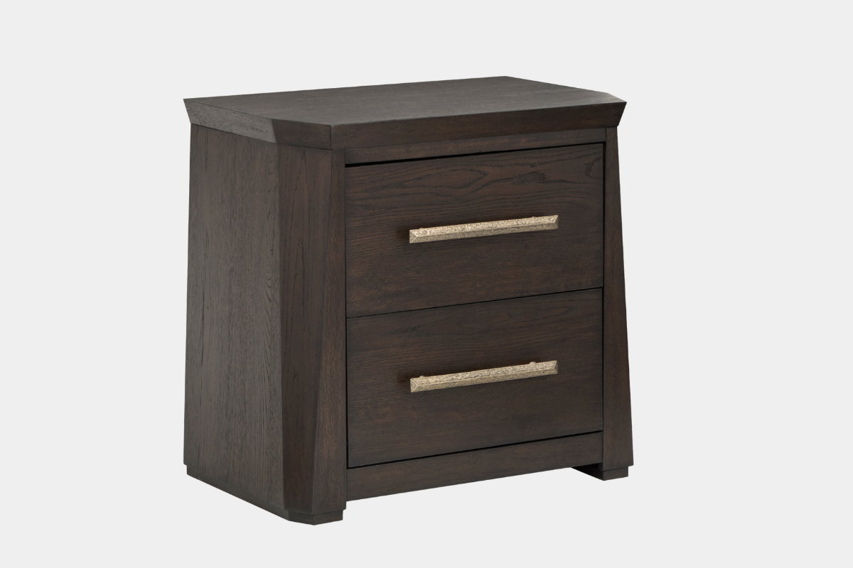 SHELBB009:Shelby Upholstered Bed & Dresser & Mirror & Nightstand, Angled