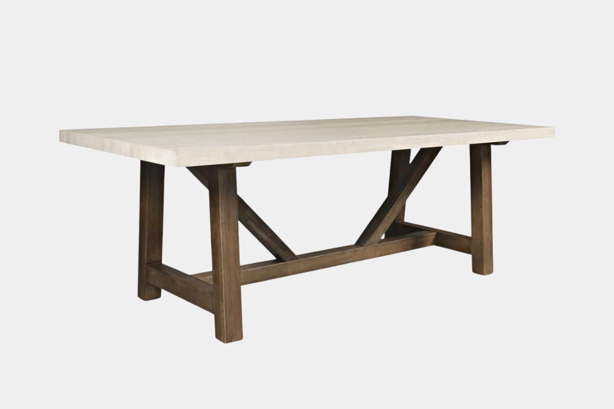 SIENNA010:Sienna Dining Table & 6 Chairs, Angled