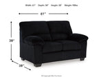 136834959:Simple Joy Loveseat, Angle
