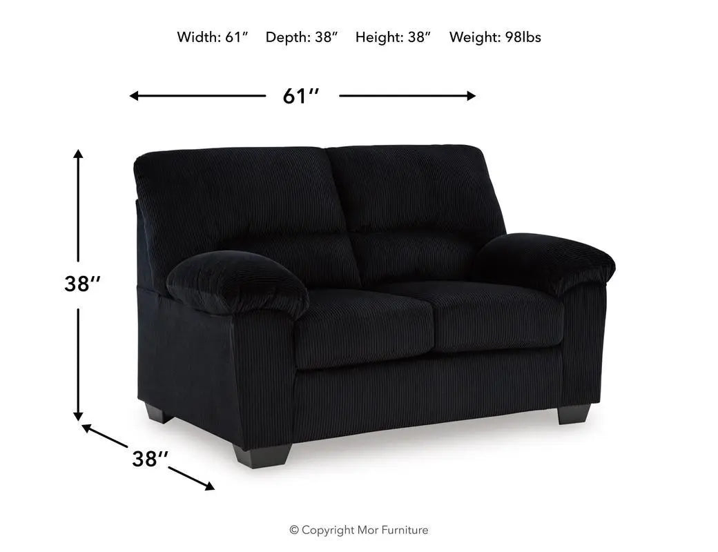 136834959:Simple Joy Loveseat, Angle
