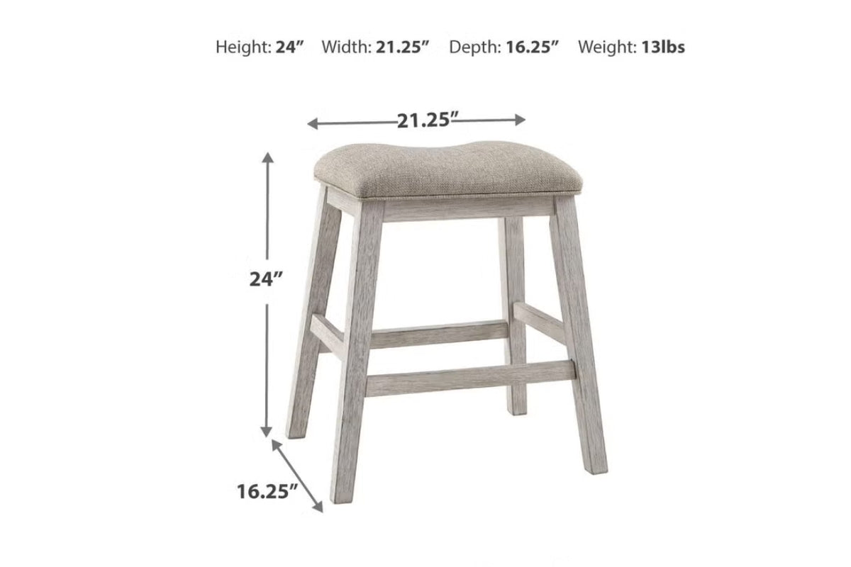 SKEMPTON0:Skempton Counter Height Dining Table & 4 Stools, Back
