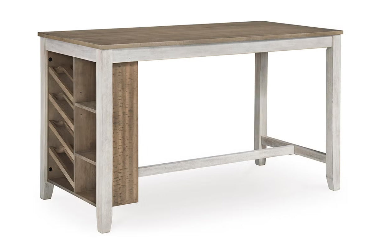 SKEMPTON0:Skempton Counter Height Dining Table & 4 Stools, Angled