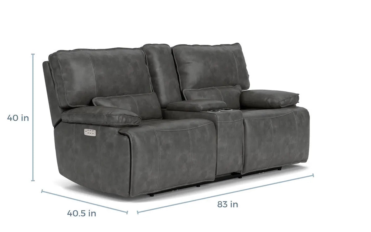 530299074:Sofia 3 Power Console Loveseat,