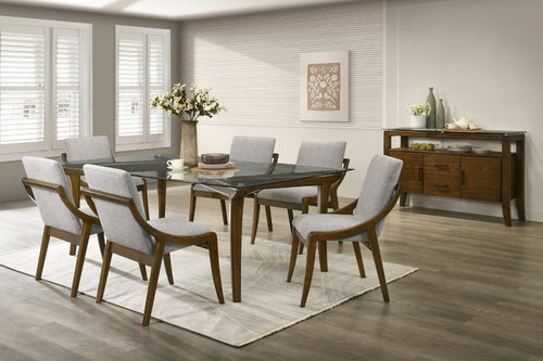 SOLARA006:Solara Dining Table & 6 Chairs, Styled