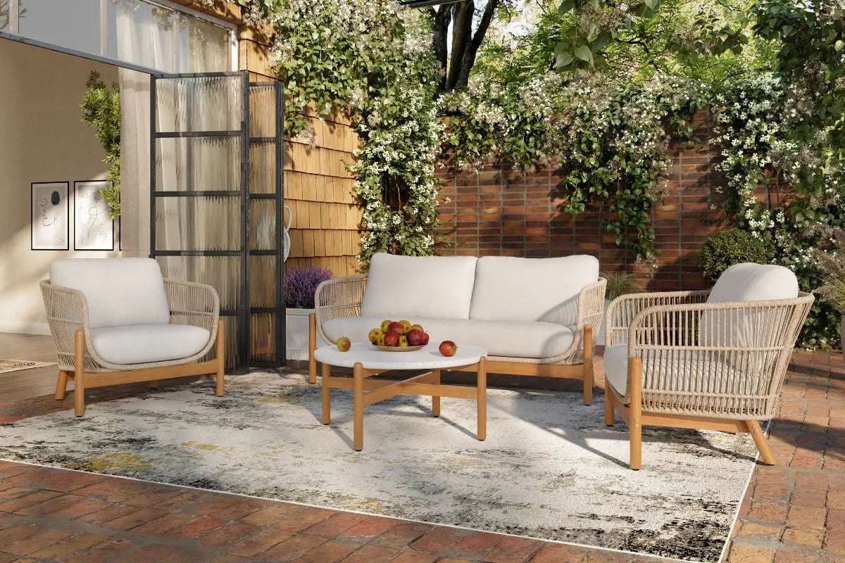 SOLSTICE0:Solstice Outdoor Sofa & Chair , Styled