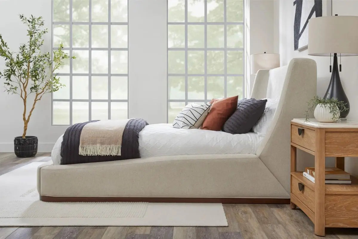 SOPHIE001:Sophie Upholstered Bed, Styled