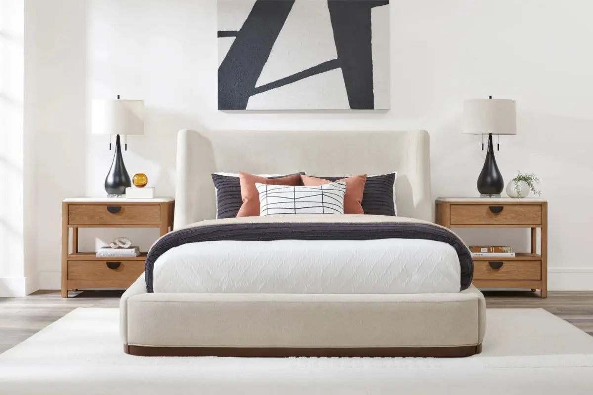 SOPHIE001:Sophie Upholstered Bed, Styled