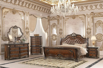 STELLATA0:Stellata Sleigh Bed, Styled