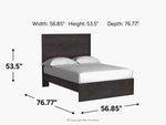 504555342:Stelsie Panel Bed,