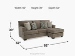 658726674:Stonemeade Reversible Sofa Chaise,