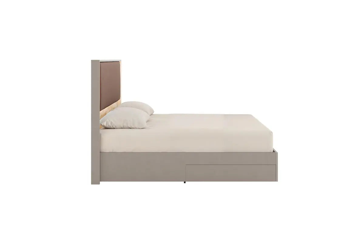 TULLIA022:Tullia Upholstered Panel Bed W, Side