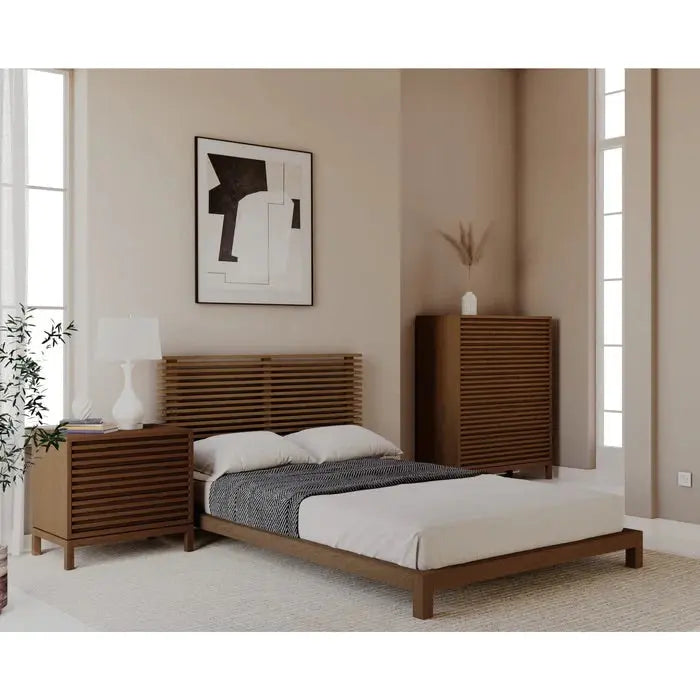 TANNER003:Tanner Platform Bed, Styled