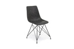 BRENNAN01:Brennan Round Dining Table & 4, AngledSideAngle