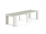 TRANSFM32:Transformer Dining Table & 4 Stackable Chairs & Bench, Angled