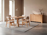 NOVADINE0:Transformer Nova Dining Table & 4 Stackable Chairs, Styled